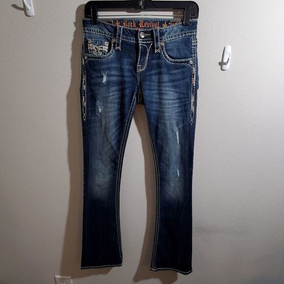 ROCK Revival Klandi mid rise bootcut jeans 26 - Picture 2 of 13